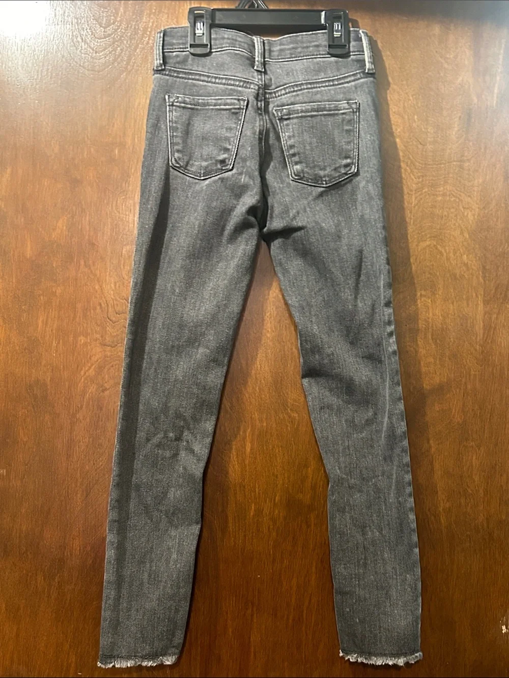 Old Navy Black Skinny Jeans with Knee Rips
